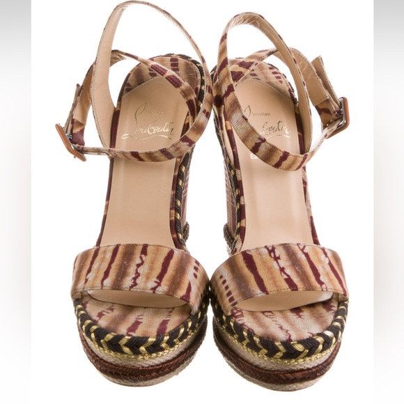 Christian Louboutin printed espadrilles heels - Picture 11 of 13